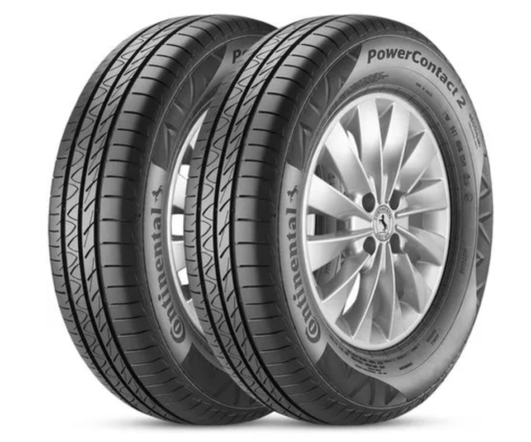 Kit 2 Pneu Continental Aro 14 185/70r14 88h Powercontact 2