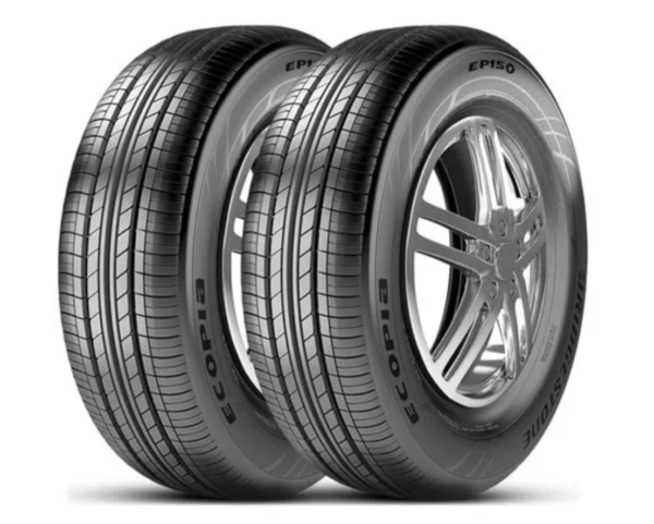 Kit 2 Pneu Aro 16 205/60R16 Bridgestone 91V TL Ecopia EP150