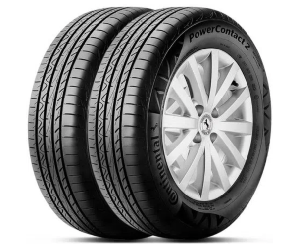 Kit 2 Pneu Continental Aro 16 195/55r16 87H TL FR PowerContact 2